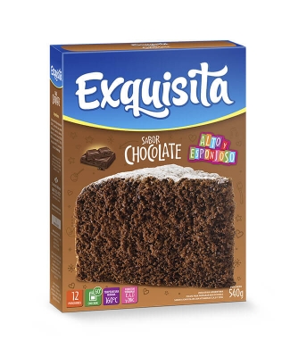 Exquisita Bizcochuelo De Chocolate X 540 Grs