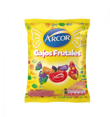 Caramelos Gajos Frutales Arcor X 150 Grs