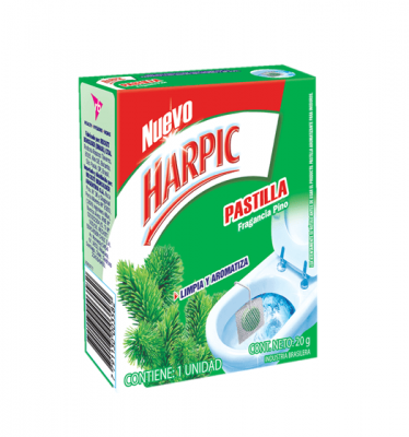 Harpic Pastilla Para Baño Pino X 1 Unidad