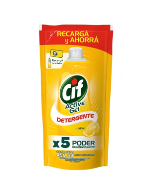 Repuesto Detergente Cif Limon X 450 Ml